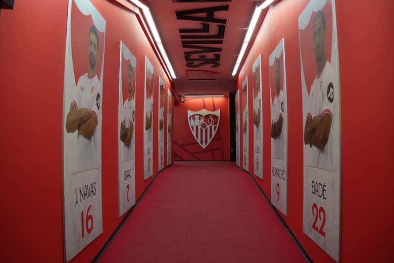 Couloir des vestiaires