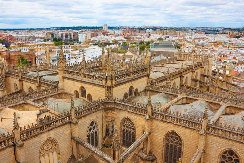 Cathédrale de Séville vue d'en haut